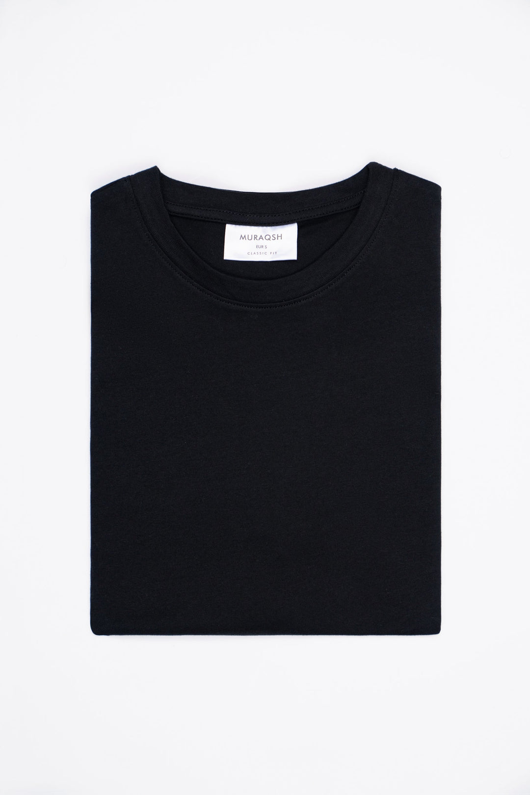 Muraqsh Ready To Wear Solids Cotton Men Black Basic Thirt ABD-BBT - Summer Collection