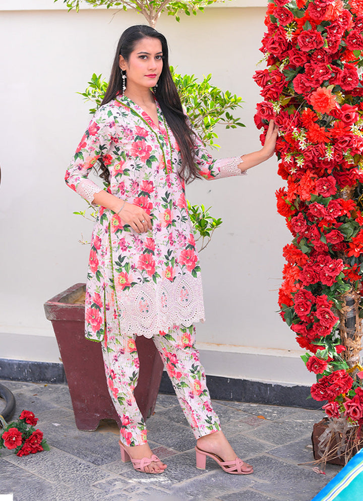 Farasha by Ishq e Rang RTW Embroidered Lawn 2 Piece Suit Silver Mist Casual Collection