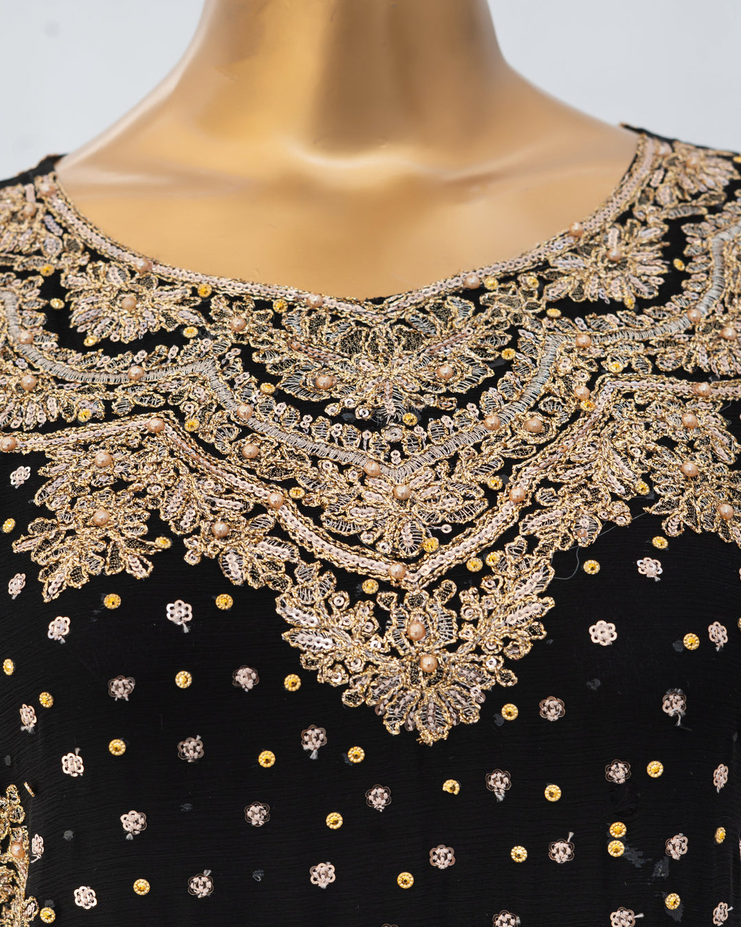 Andaaz by Saira Sultana Women RTW Embroidered Chiffon 4 Piece Suit Muneeha Black - Wedding Collection