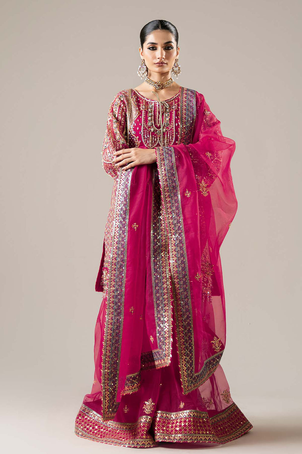 Etoile Filante by Enzo RTW Hand work Organza 3 Piece Suit SOLEIL Wedding Collection
