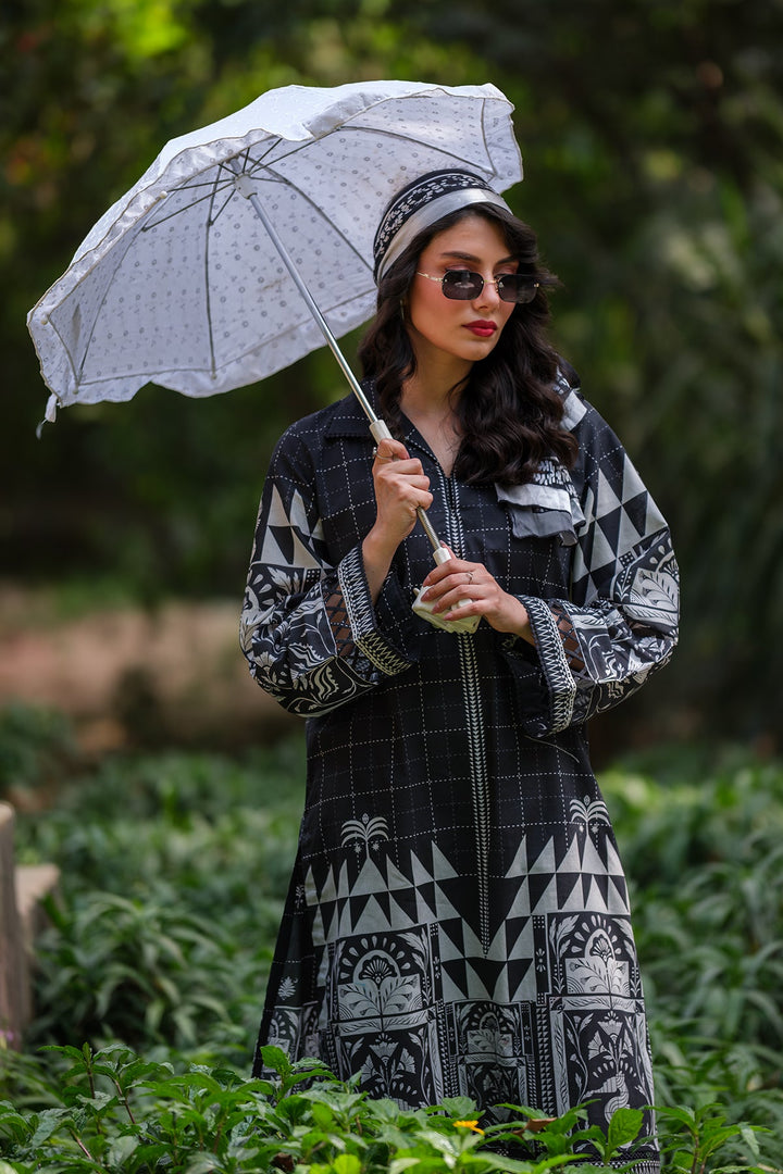 Print Muse by Sahar Women RTW Printed Cambric 2 Piece Suit Monochrome Mosaic - Casual Collection