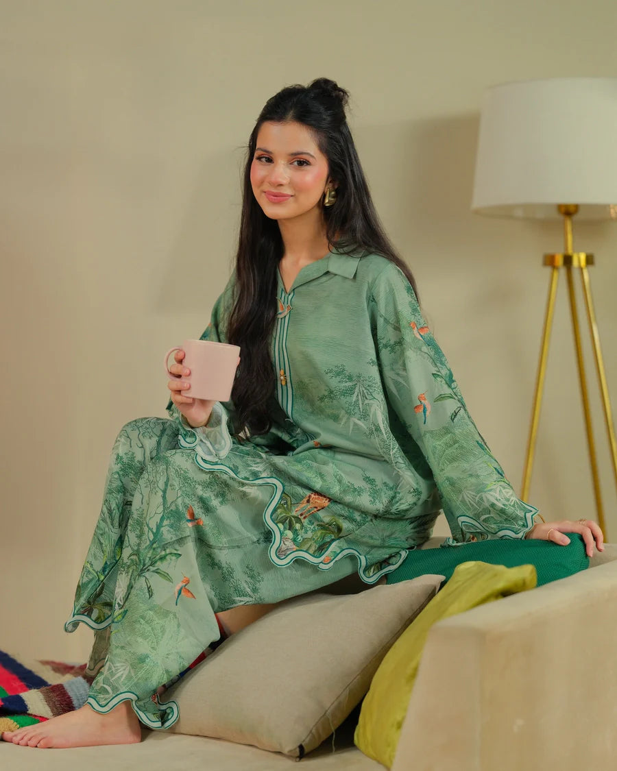 The Switch Edit by Dhaga RTW Printed Cambric 2 Piece Suit Piccolo Casual Collection