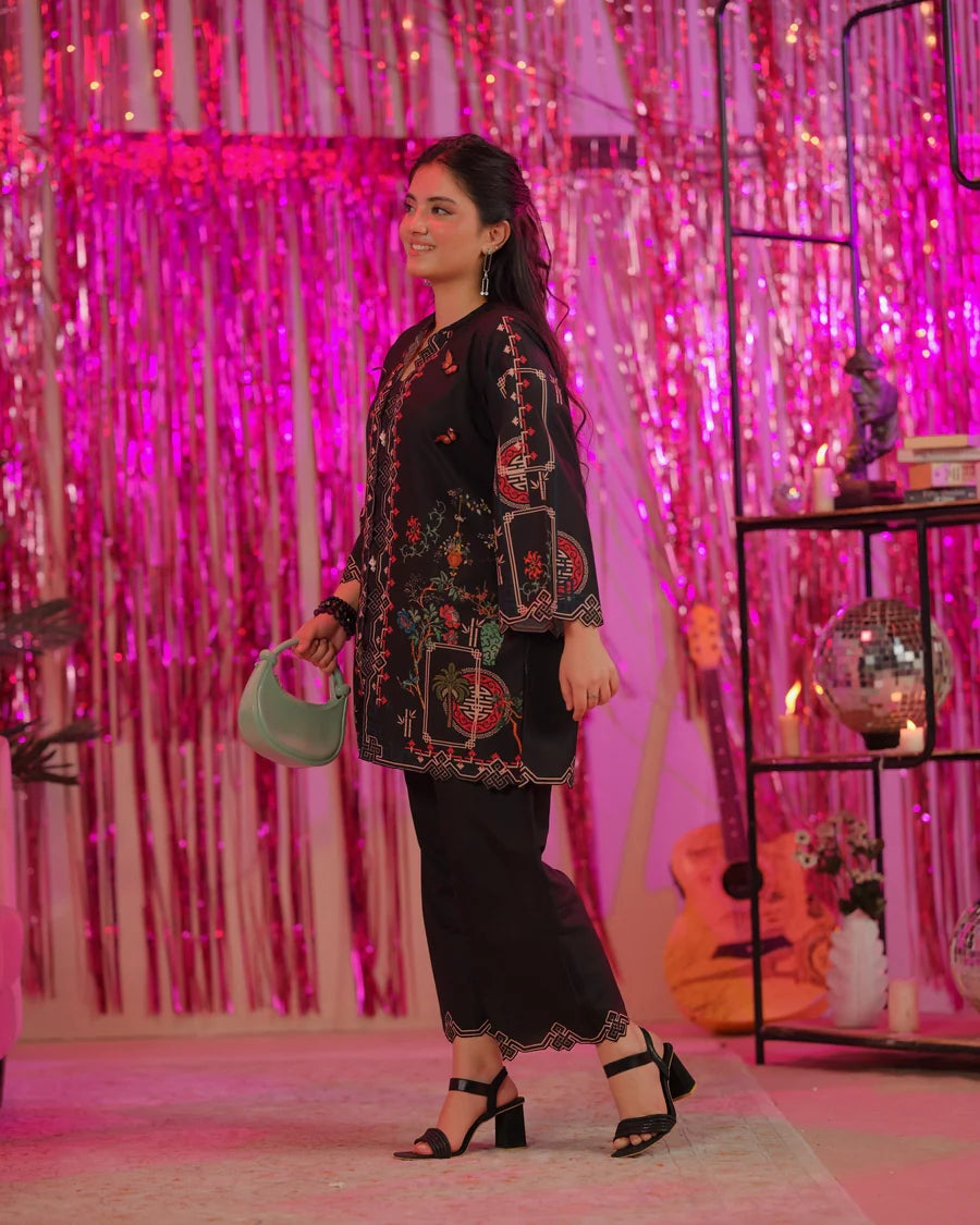 The Switch Edit by Dhaga RTW Printed Cambric 2 Piece Suit Bussin Casual Collection