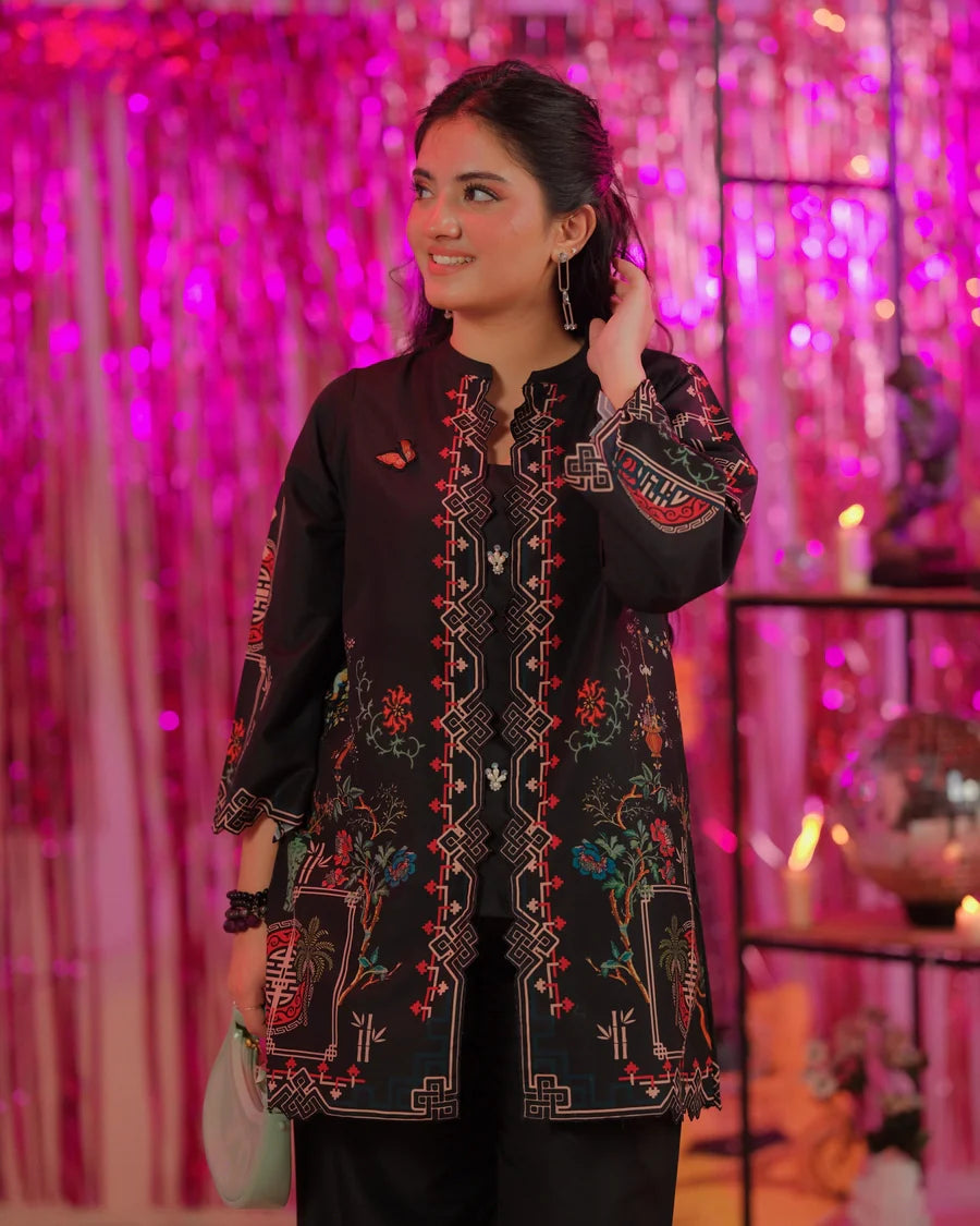 The Switch Edit by Dhaga RTW Printed Cambric 2 Piece Suit Bussin Casual Collection