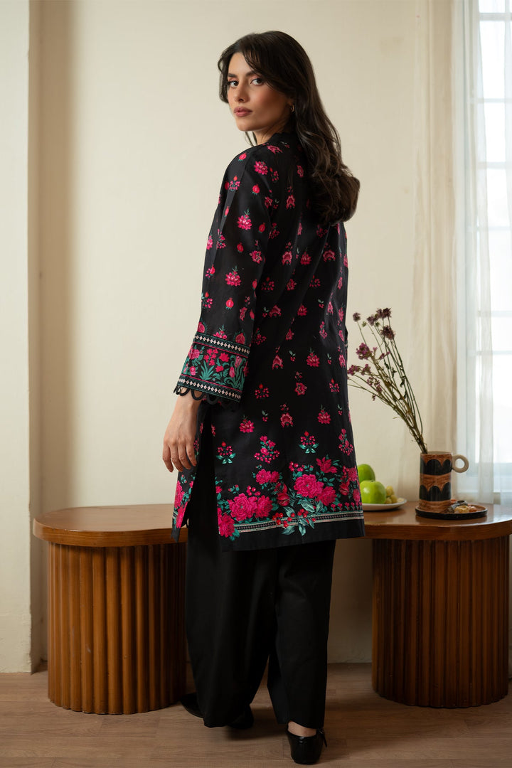 Rhea by Sahar Unstitched Lawn 1 Piece Suit Berry Noir - Casual Collection