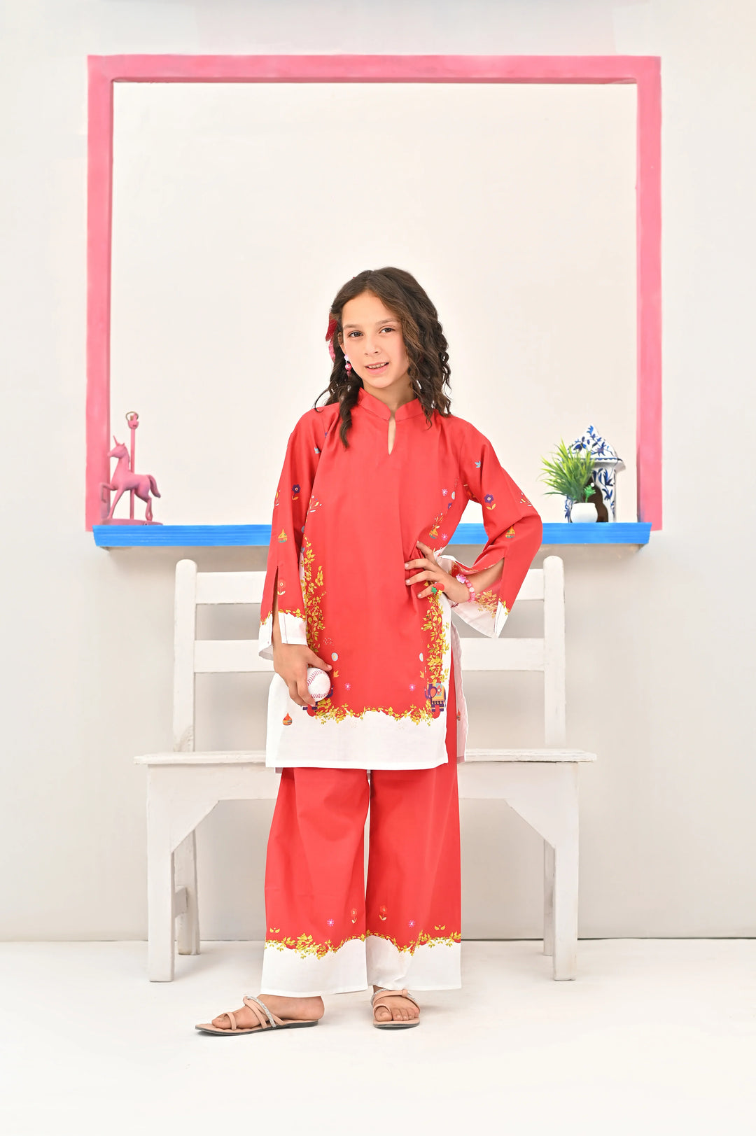 Dhaga Kids Pret Printed Soft Crepe 2 Piece Anna SS25 - Summer Collection