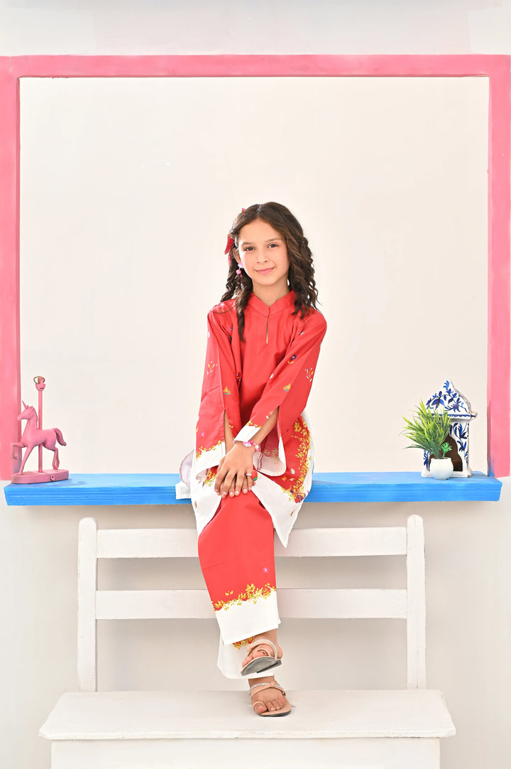 Dhaga Kids Pret Printed Soft Crepe 2 Piece Anna SS25 - Summer Collection