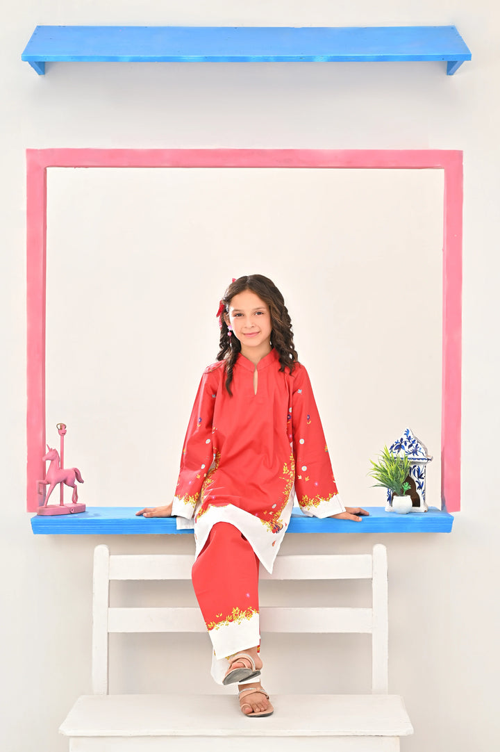 Dhaga Kids Pret Printed Soft Crepe 2 Piece Anna SS25 - Summer Collection