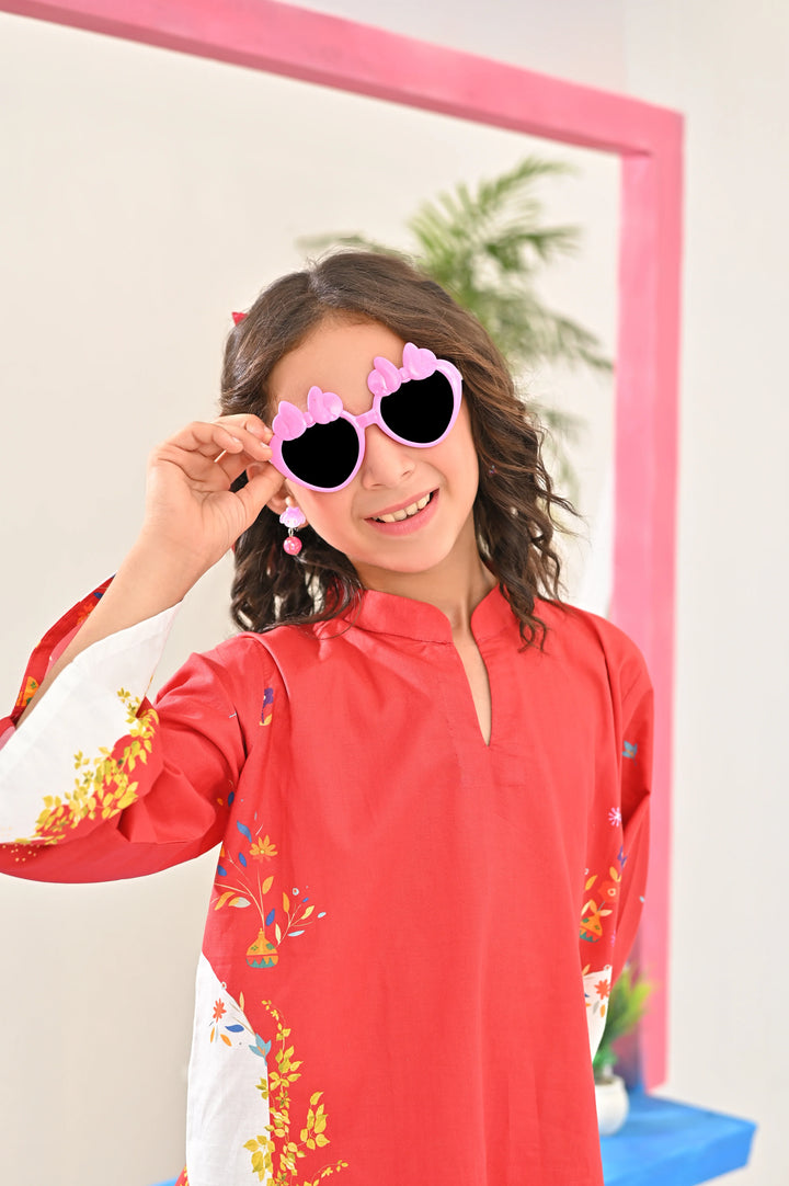 Dhaga Kids Pret Printed Soft Crepe 2 Piece Anna SS25 - Summer Collection