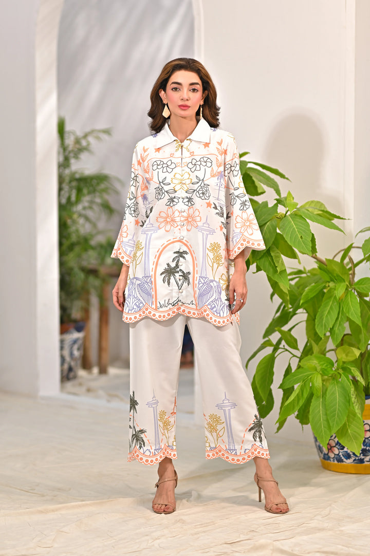 Dhaga Women Pret Printed 2 Piece Soft Crepe Solaris SS25DSP308 - Summer Collection