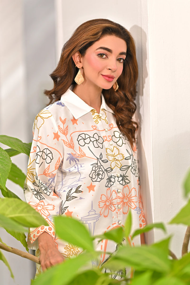 Dhaga Women Pret Printed 2 Piece Soft Crepe Solaris SS25DSP308 - Summer Collection