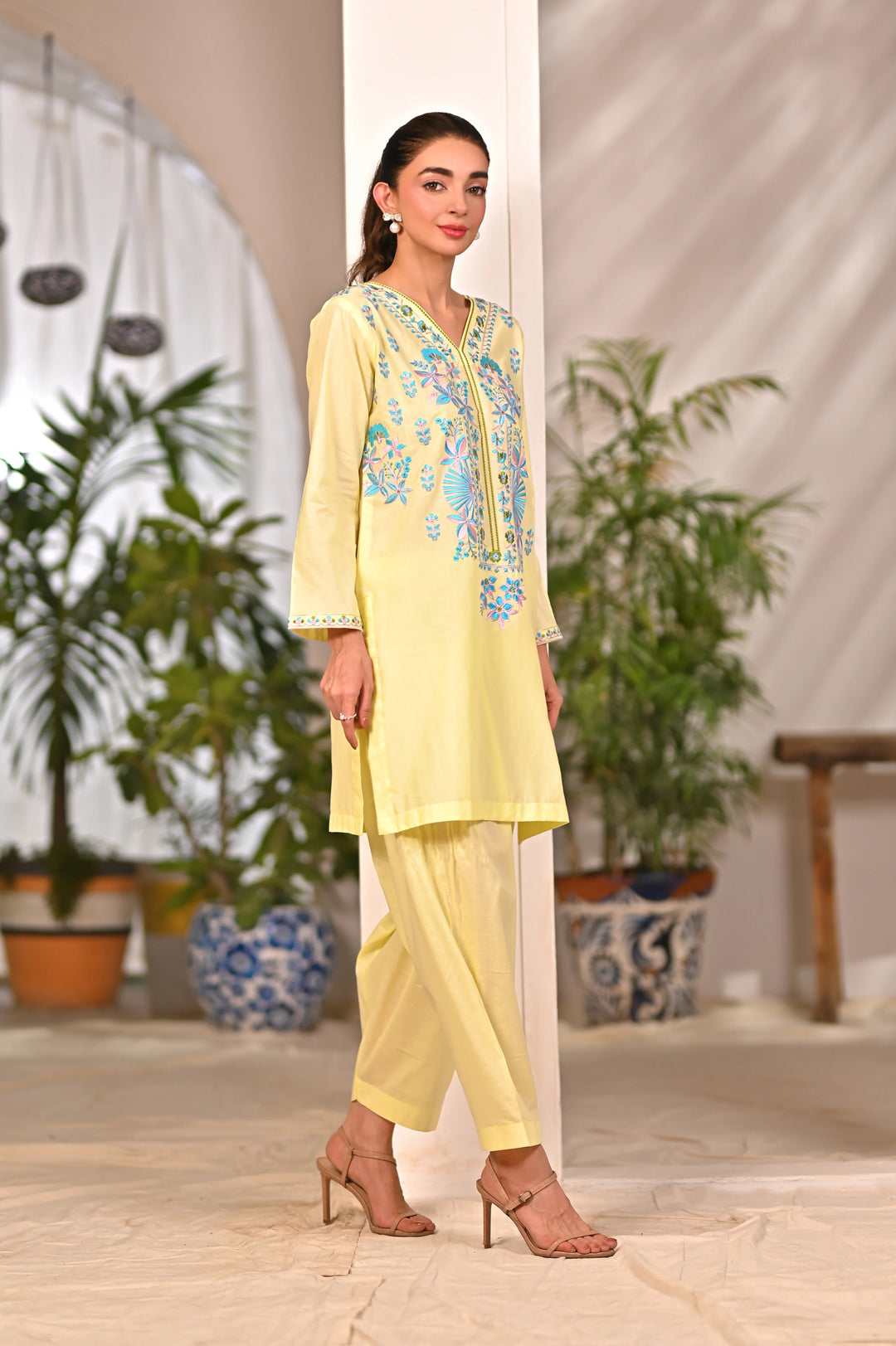 Dhaga Women Pret Embroidered 2 Piece cotton Odette SS25DSE119 - Summer Collection