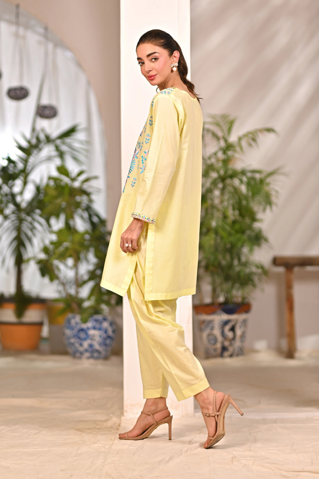 Dhaga Women Pret Embroidered 2 Piece cotton Odette SS25DSE119 - Summer Collection