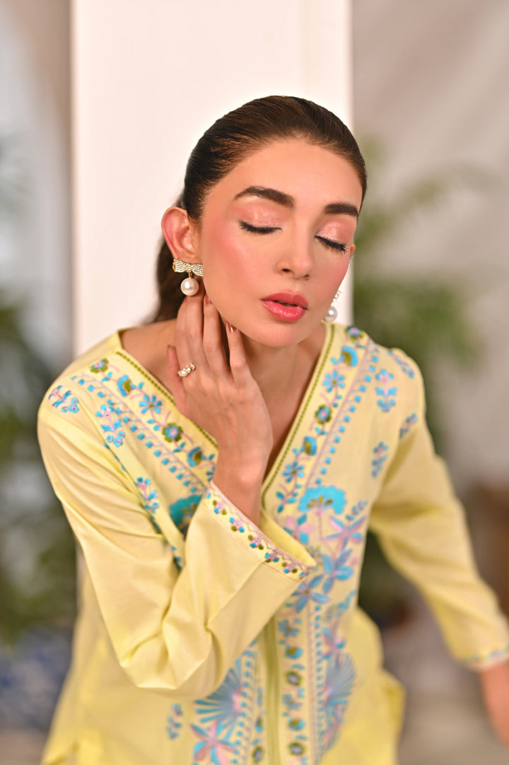 Dhaga Women Pret Embroidered 2 Piece cotton Odette SS25DSE119 - Summer Collection