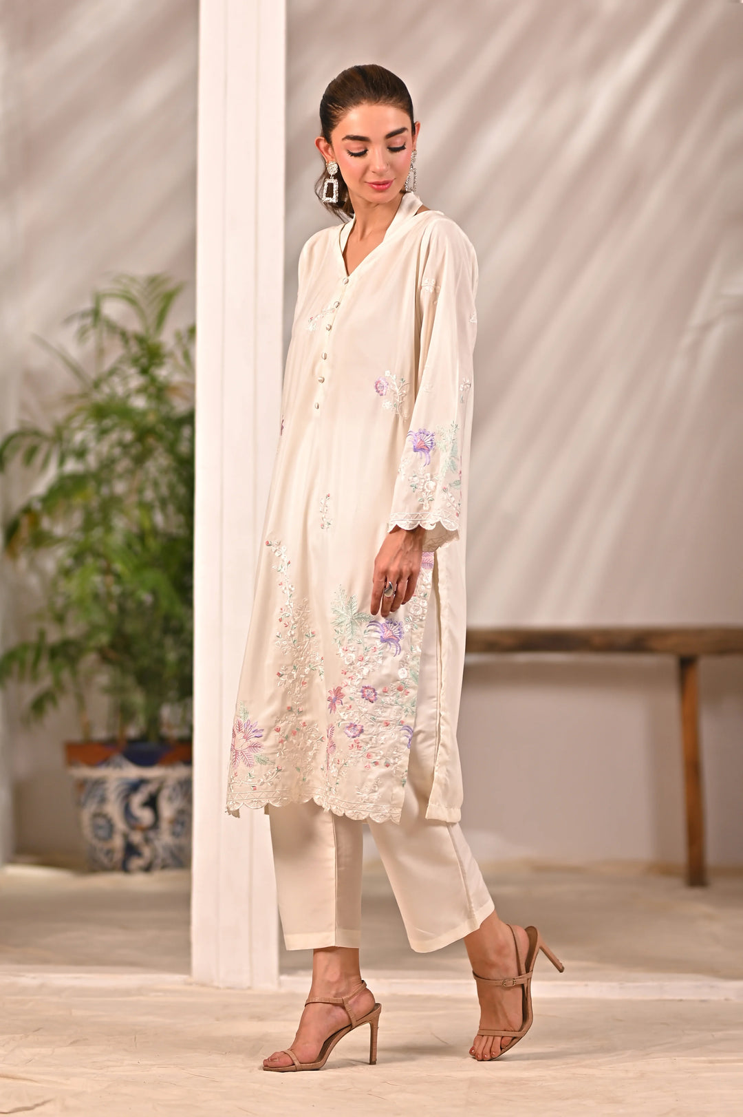 Dhaga Women Pret Embroidered 2 Piece cotton Inaya SS25DSE106 - Summer Collection