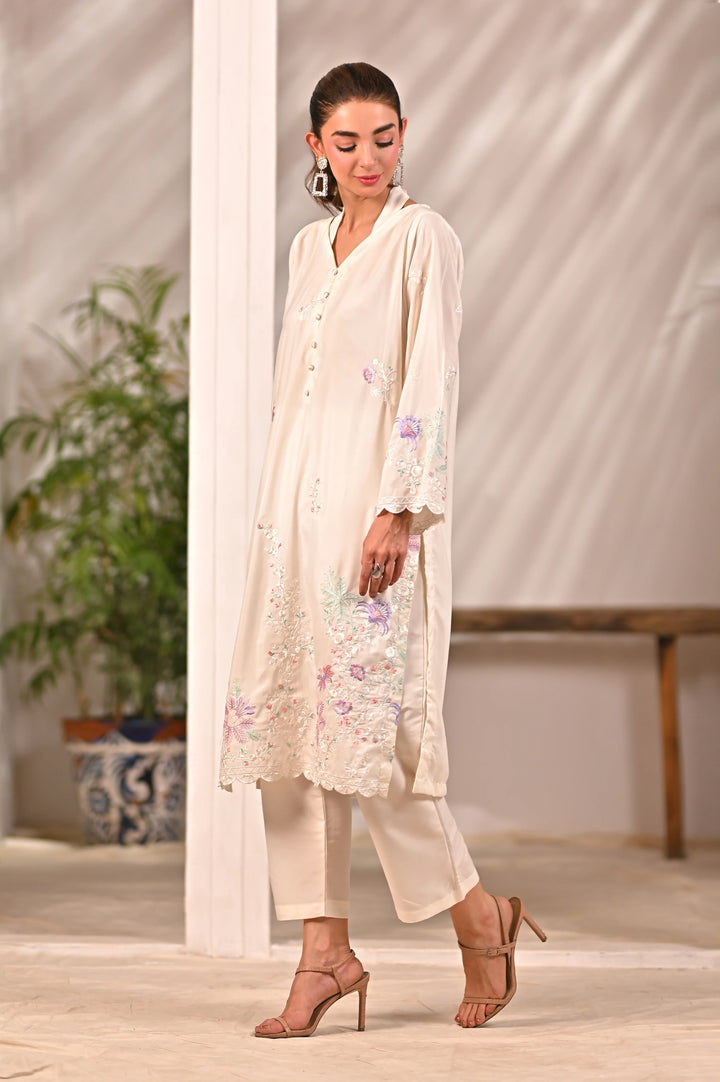 Dhaga Women Pret Embroidered 2 Piece cotton Inaya SS25DSE106 - Summer Collection