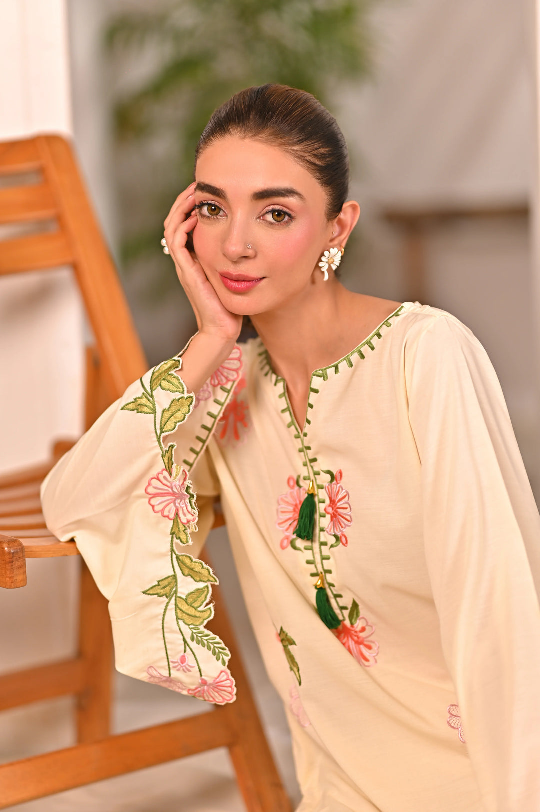 Dhaga Women Pret Embroidered 2 Piece cotton VIVIAN SS25DSE126 - Summer Collection