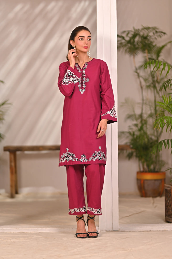 Dhaga Women Pret Embroidered 2 Piece cotton HARLOW SS25DSE123 - Summer Collection