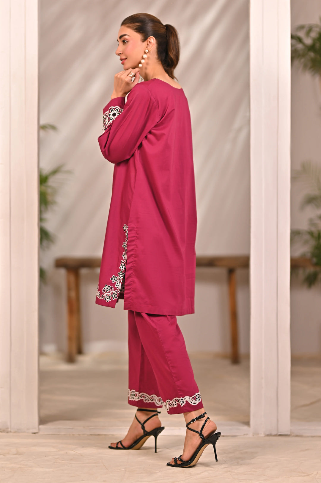 Dhaga Women Pret Embroidered 2 Piece cotton HARLOW SS25DSE123 - Summer Collection