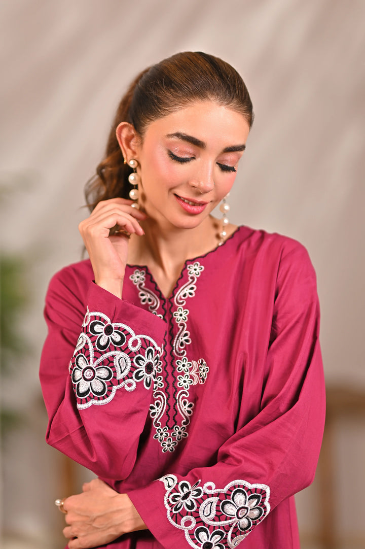 Dhaga Women Pret Embroidered 2 Piece cotton HARLOW SS25DSE123 - Summer Collection