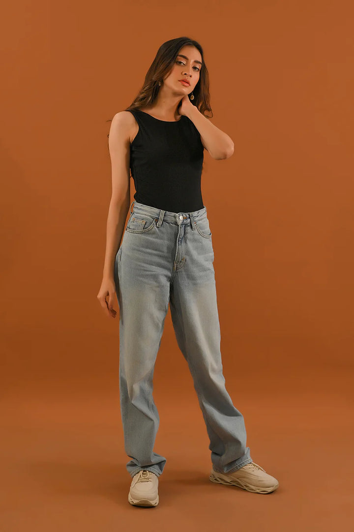 Dhaga Women Western Solids T- Shirt jersy Black Sleeveless Bodysuit DT10001 - Summer Collection