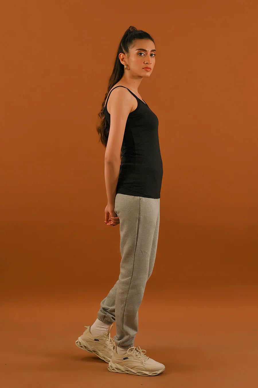 Dhaga Women Pret Solids 1 Piece cotton Pack of 3 Women Black Camisole DT10004 - Summer Collection