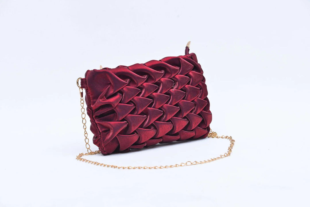 Firdous Hand Bag Maroon - FWB00201