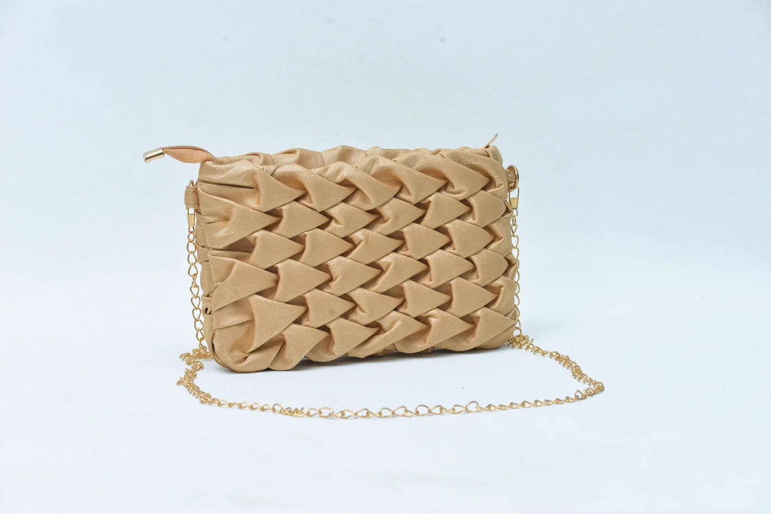 Firdous Hand Bag Golden - FWB00203