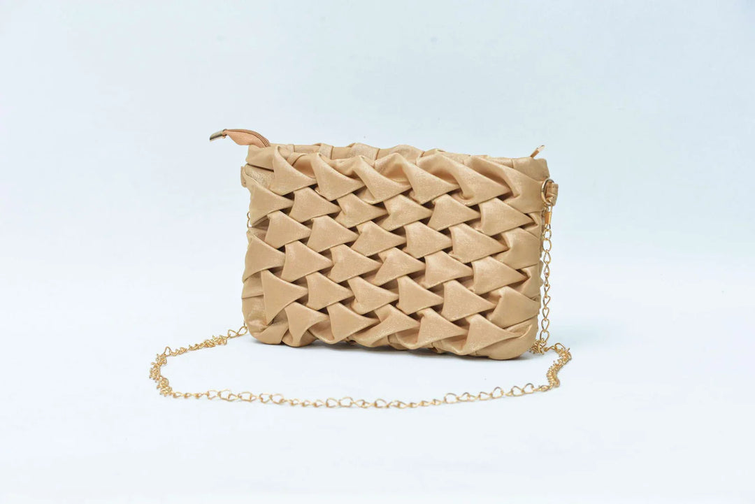 Firdous Hand Bag Golden - FWB00203