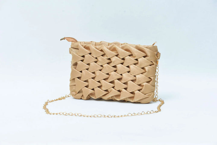 Firdous Hand Bag Golden - FWB00203