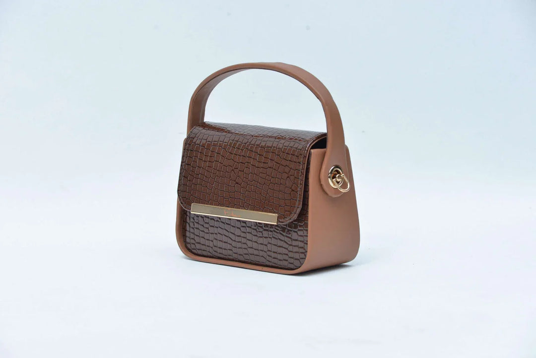 Firdous Hand Bag Brown - FWB00302