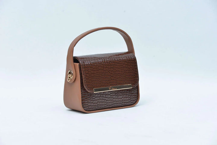 Firdous Hand Bag Brown - FWB00302
