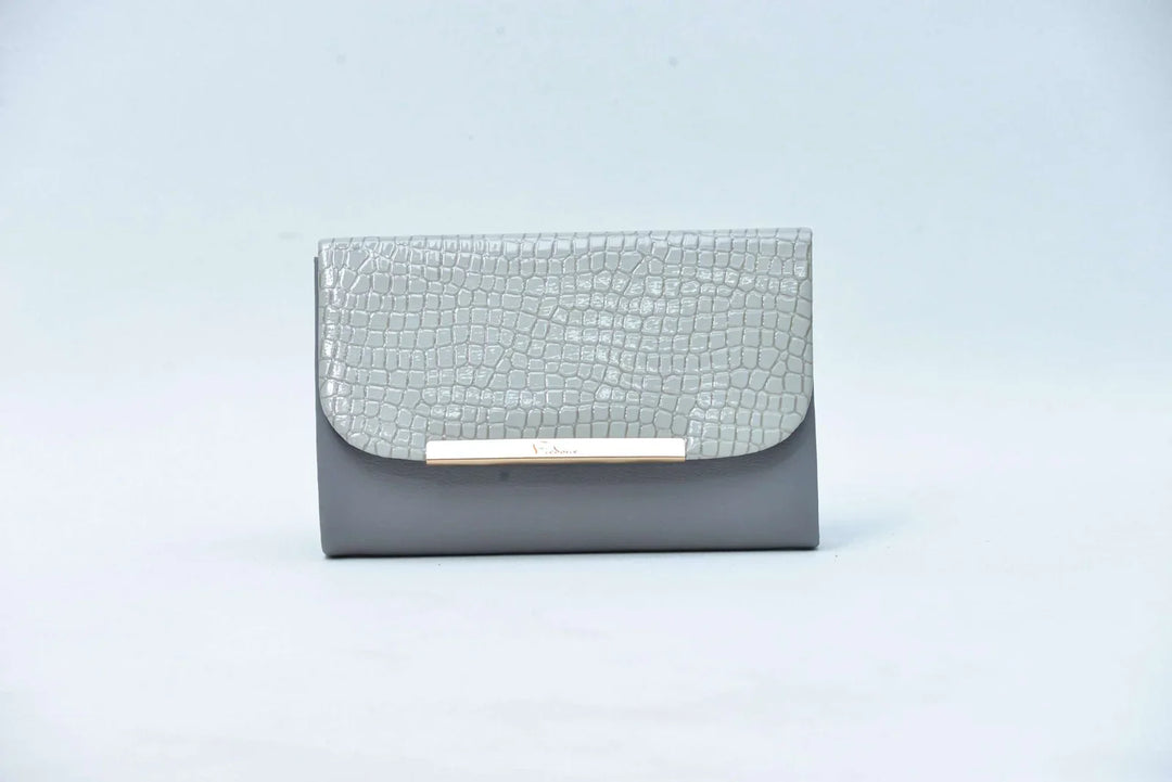 Firdous Clutch Bag Grey - FWB00604