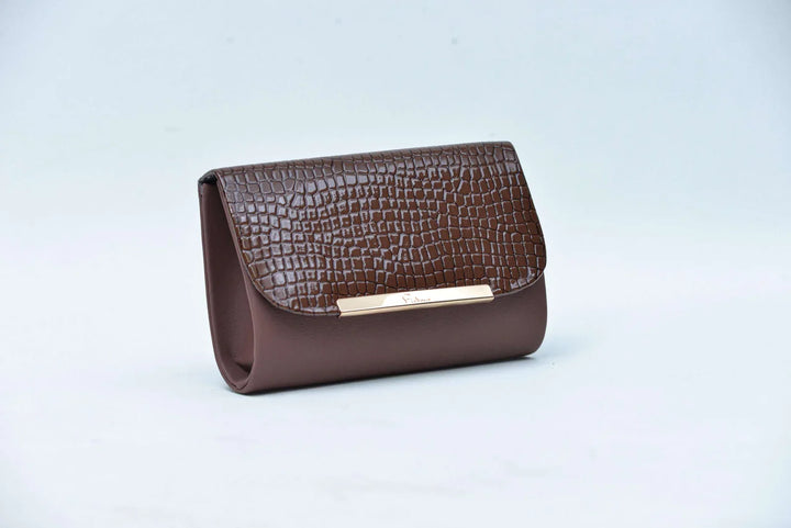 Firdous Clutch Bag Brown - FWB00605