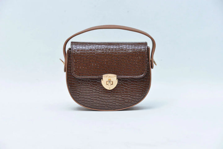 Firdous Hand Bag Brown - FWB00503