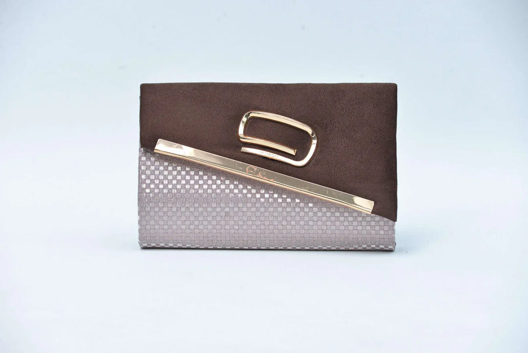 Firdous Clutch Bag Chocolate Velvet - FWB00402