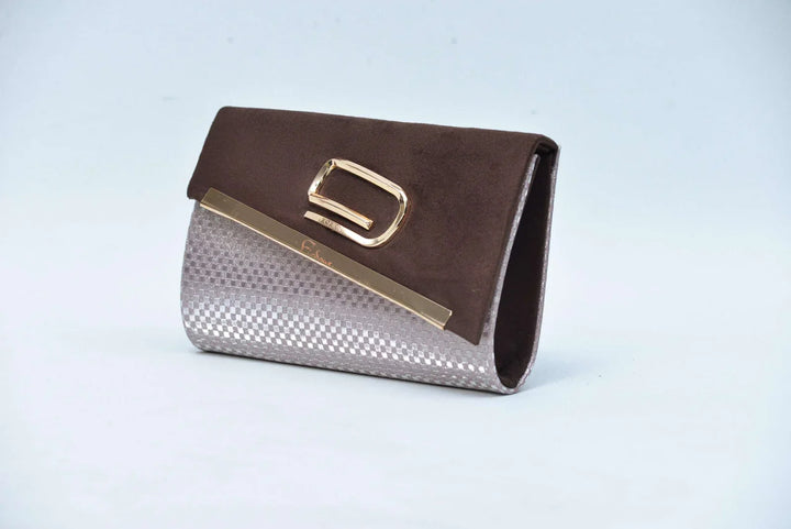Firdous Clutch Bag Chocolate Velvet - FWB00402
