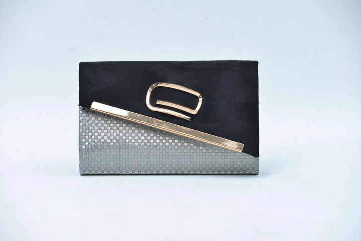 Firdous Clutch Bag Black Velvet - FWB00403
