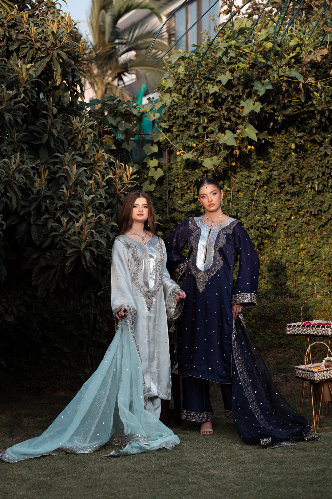 Sitaray by Reezas Women Pret Silk Embroidered 3 Piece Sunehri raat - Festive Collection