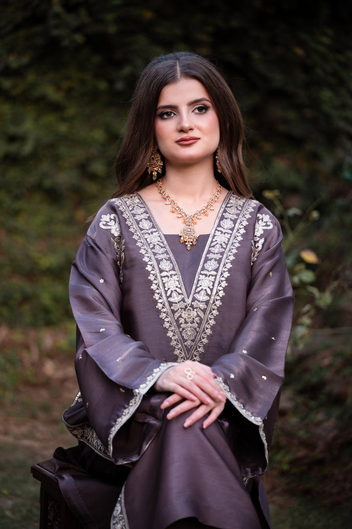 Sitaray by Reezas Women Pret Silk Embroidered 3 Piece saahil - Festive Collection
