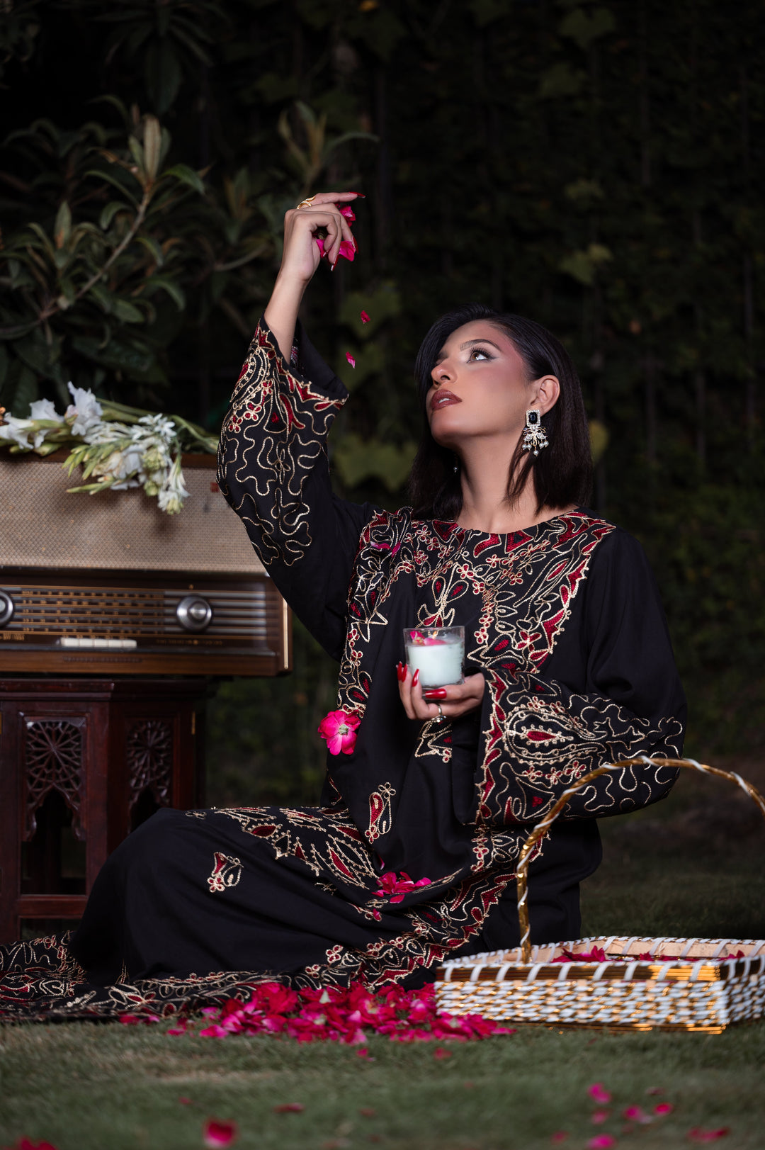 Sitaray by Reezas Women Pret Silk Embroidered 2 Piece Shab e Surkh - Festive Collection