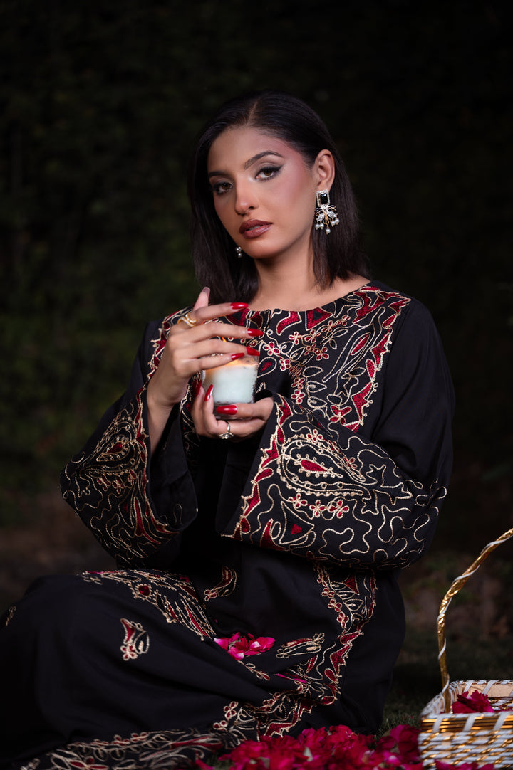 Sitaray by Reezas Women Pret Silk Embroidered 2 Piece Shab e Surkh - Festive Collection