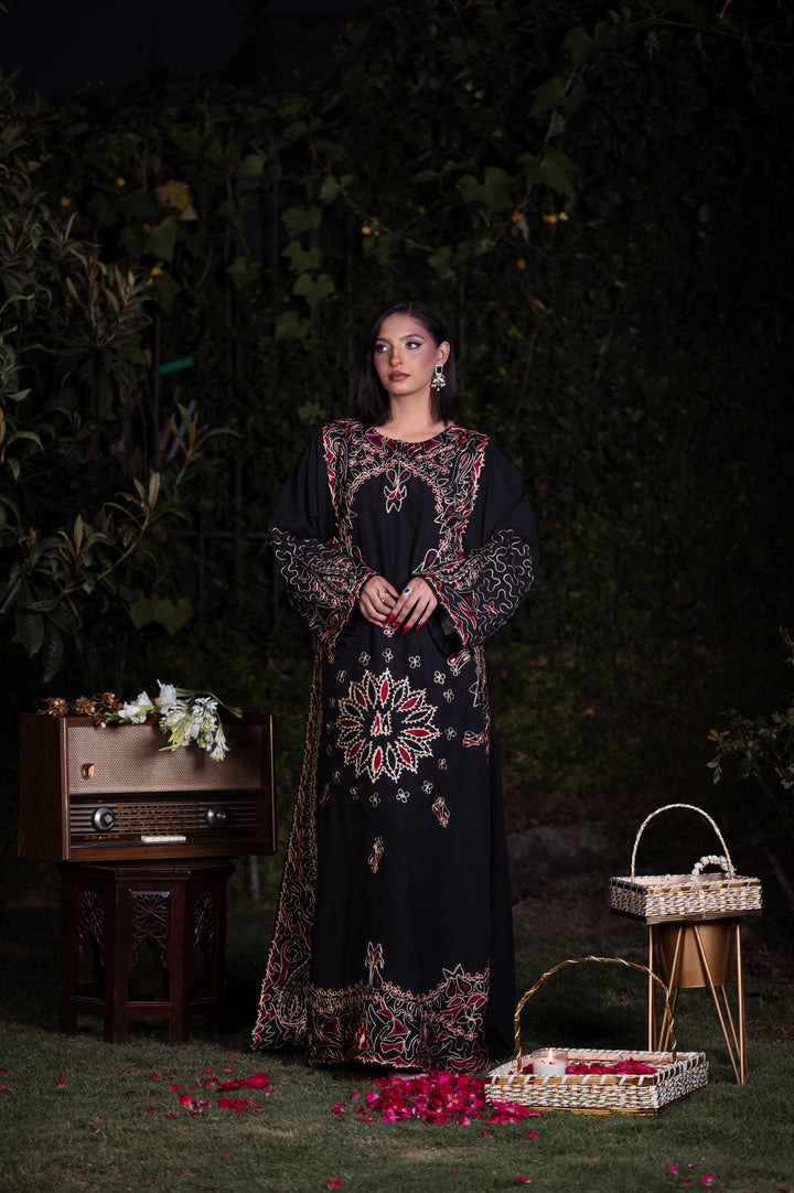 Sitaray by Reezas Women Pret Silk Embroidered 2 Piece Shab e Surkh - Festive Collection