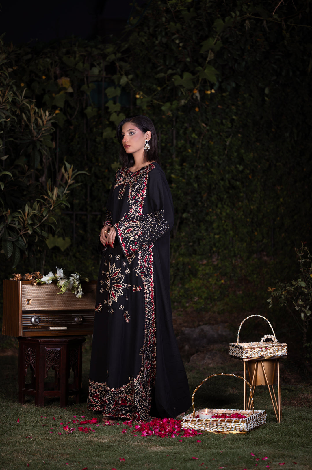 Sitaray by Reezas Women Pret Silk Embroidered 2 Piece Shab e Surkh - Festive Collection