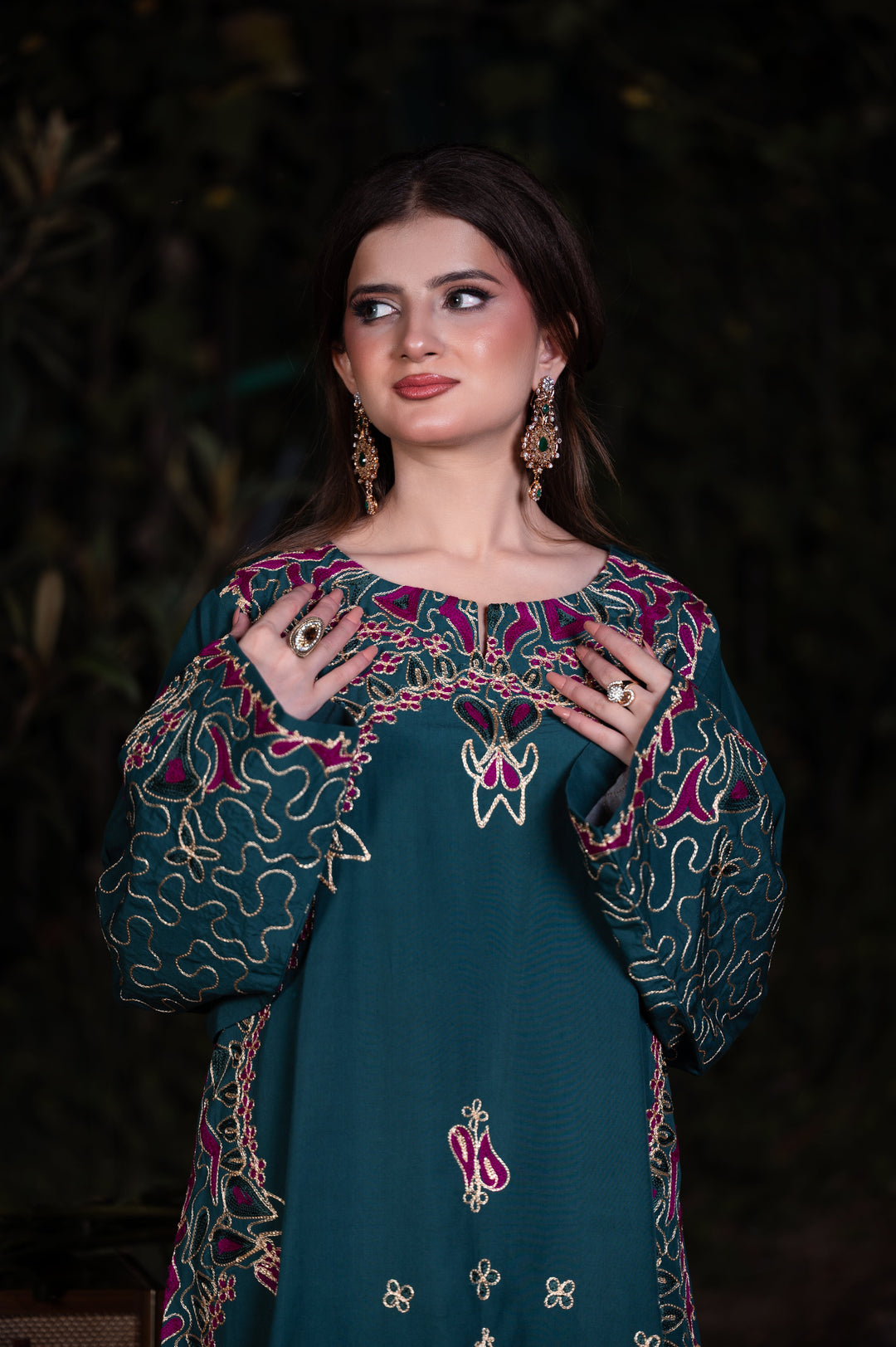Sitaray by Reezas Women Pret Silk Embroidered 2 Piece Bahaar - Festive Collection