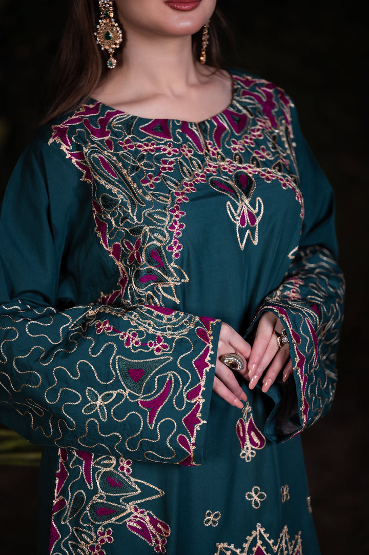 Sitaray by Reezas Women Pret Silk Embroidered 2 Piece Bahaar - Festive Collection