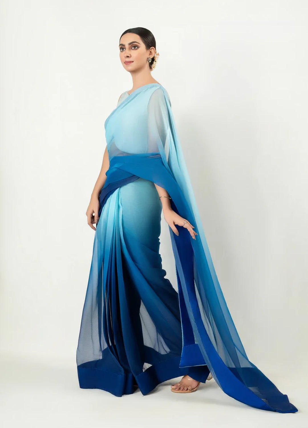Imran Aftab RTW Printed Chiffon 3 Piece Suit IASC 18 - Festive Collection