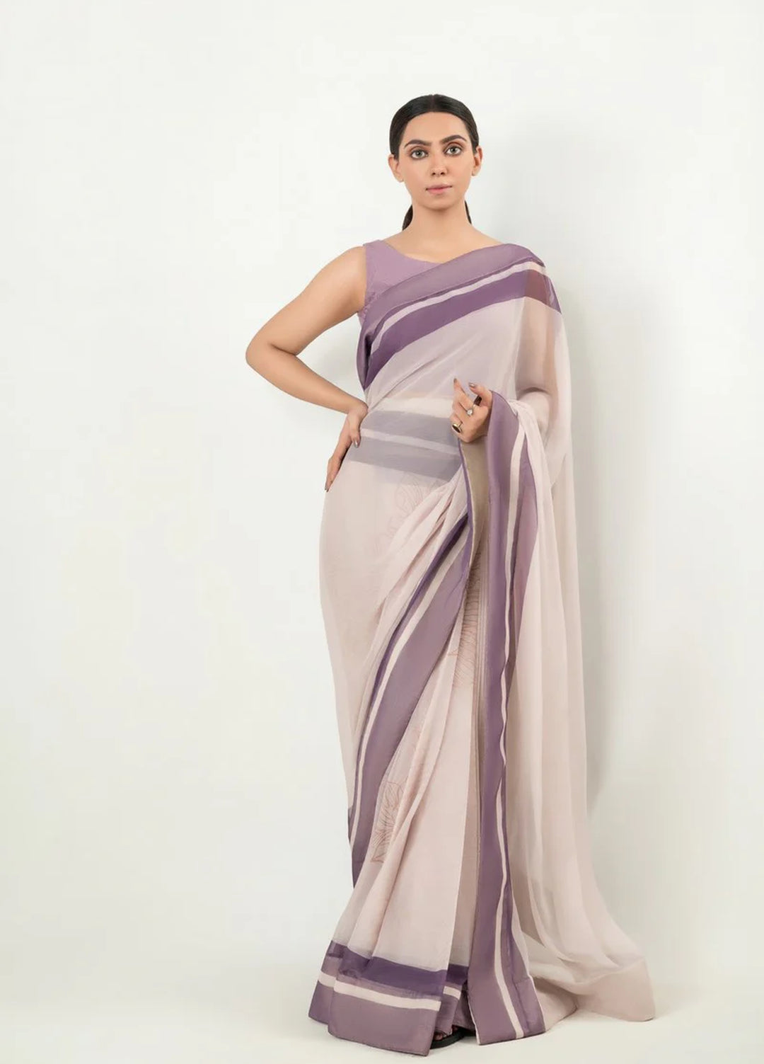 Imran Aftab RTW Printed Chiffon 3 Piece Suit IASC 19 - Festive Collection