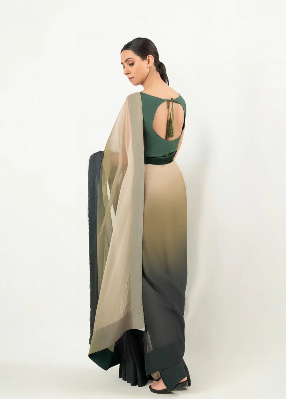 Imran Aftab RTW Printed Chiffon Saree Suit IASC 23 - Festive Collection