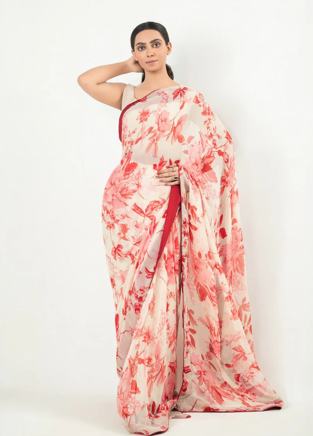 Imran Aftab RTW Printed Chiffon 3 Piece Suit IASC 24 - Festive Collection